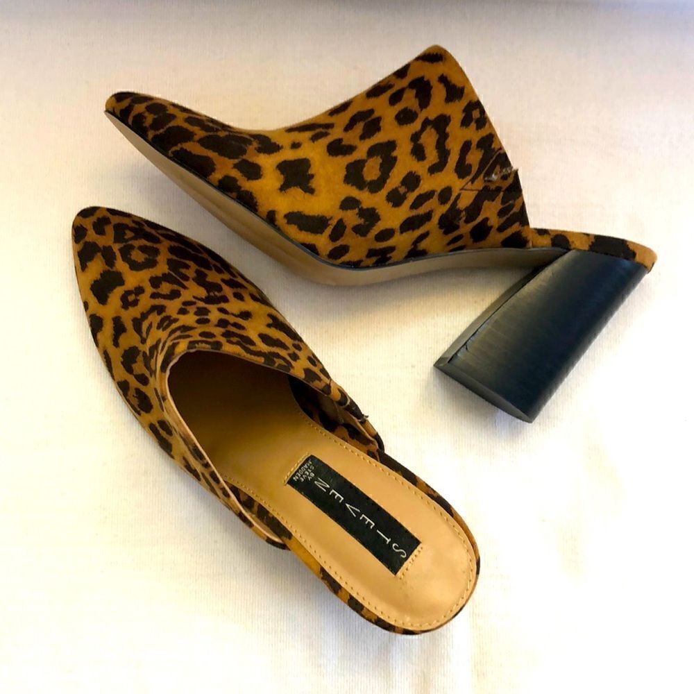 Steven by Steve Madden neva leopard mules slip on women’s size 8